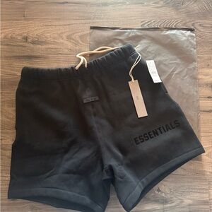 Fear of God Essentials Black Athletic Shorts